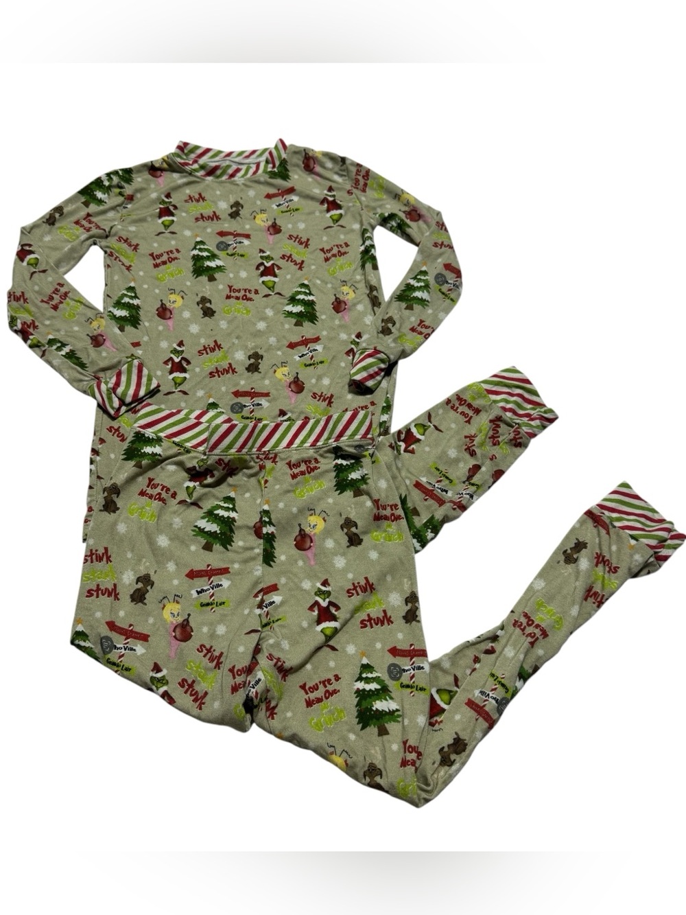 Bayou Bamboo Christmas Novelty Printed Pajama Set